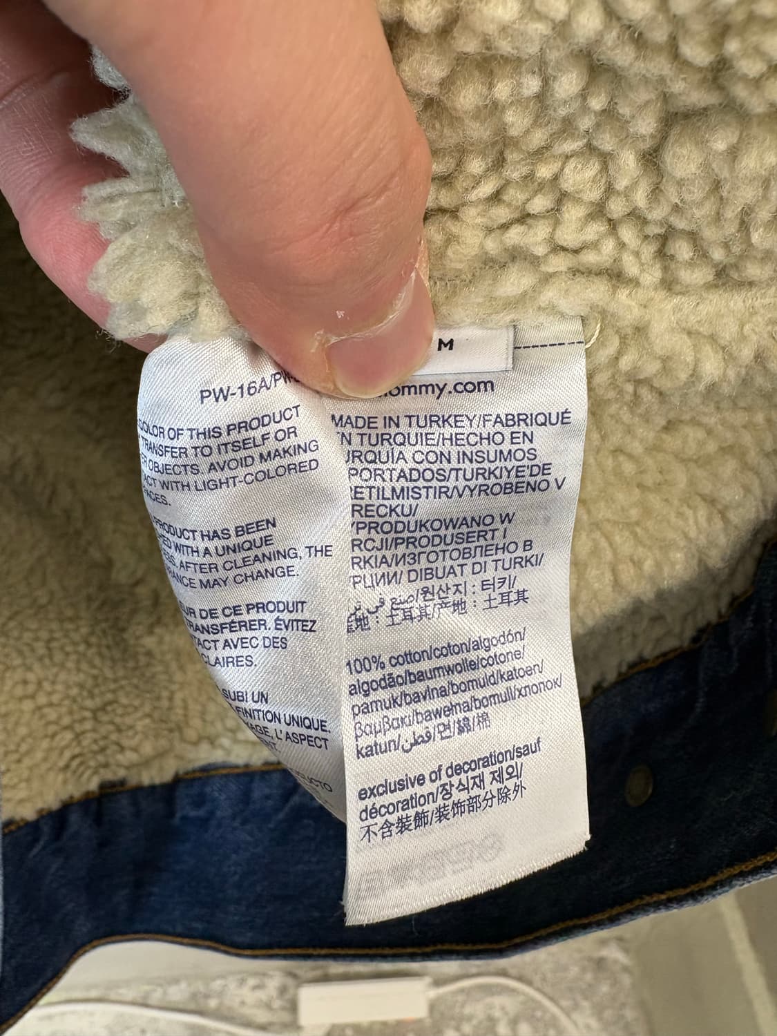 타미힐피거 루이스해밀턴 양털 쉐르파 데님 자켓 상품이미지9