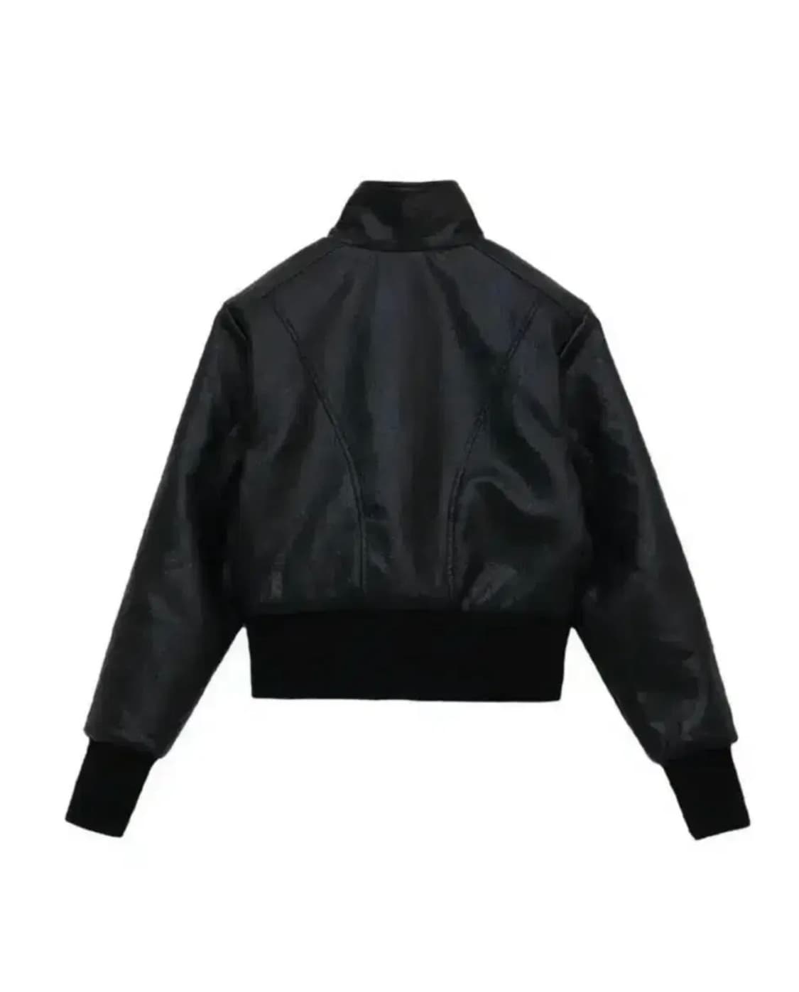 보헤미안서울 하이넥 모조자켓 슬림핏 아우터 상품이미지3