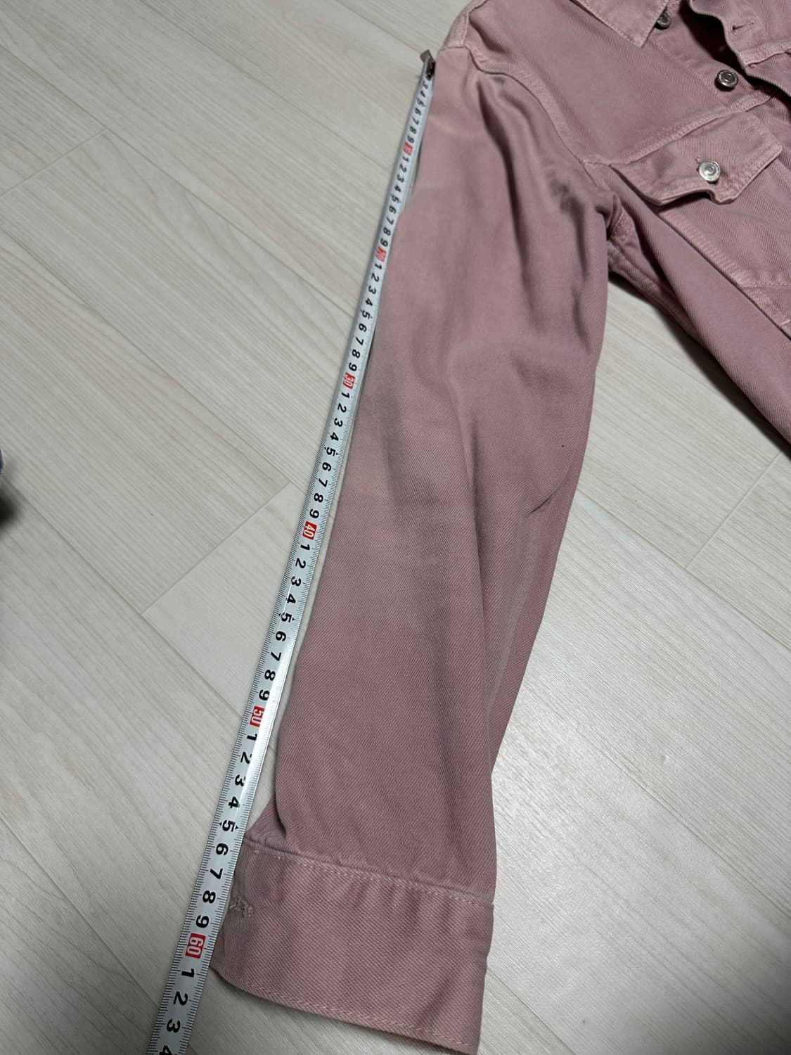 산드로 핑크 트러커 자켓 유니섹스 상품이미지6