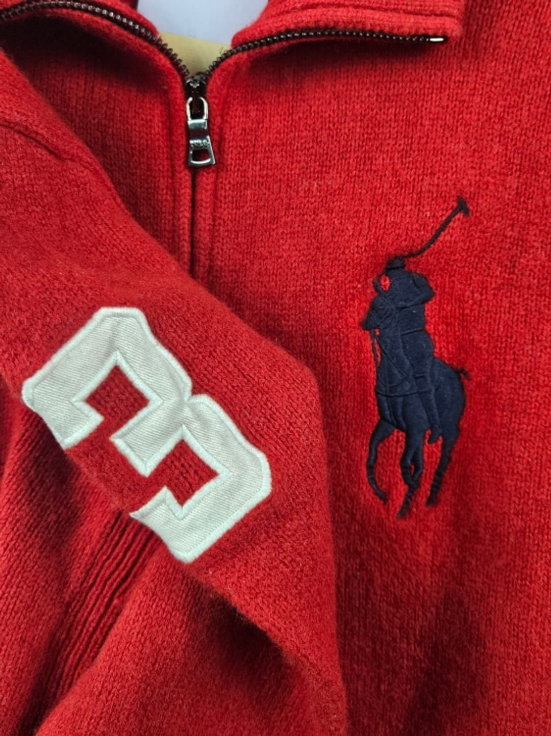 폴로랄프로렌 빅 포니 하이넥 풀 집업 니트 ( L ) / 10660 상품이미지6