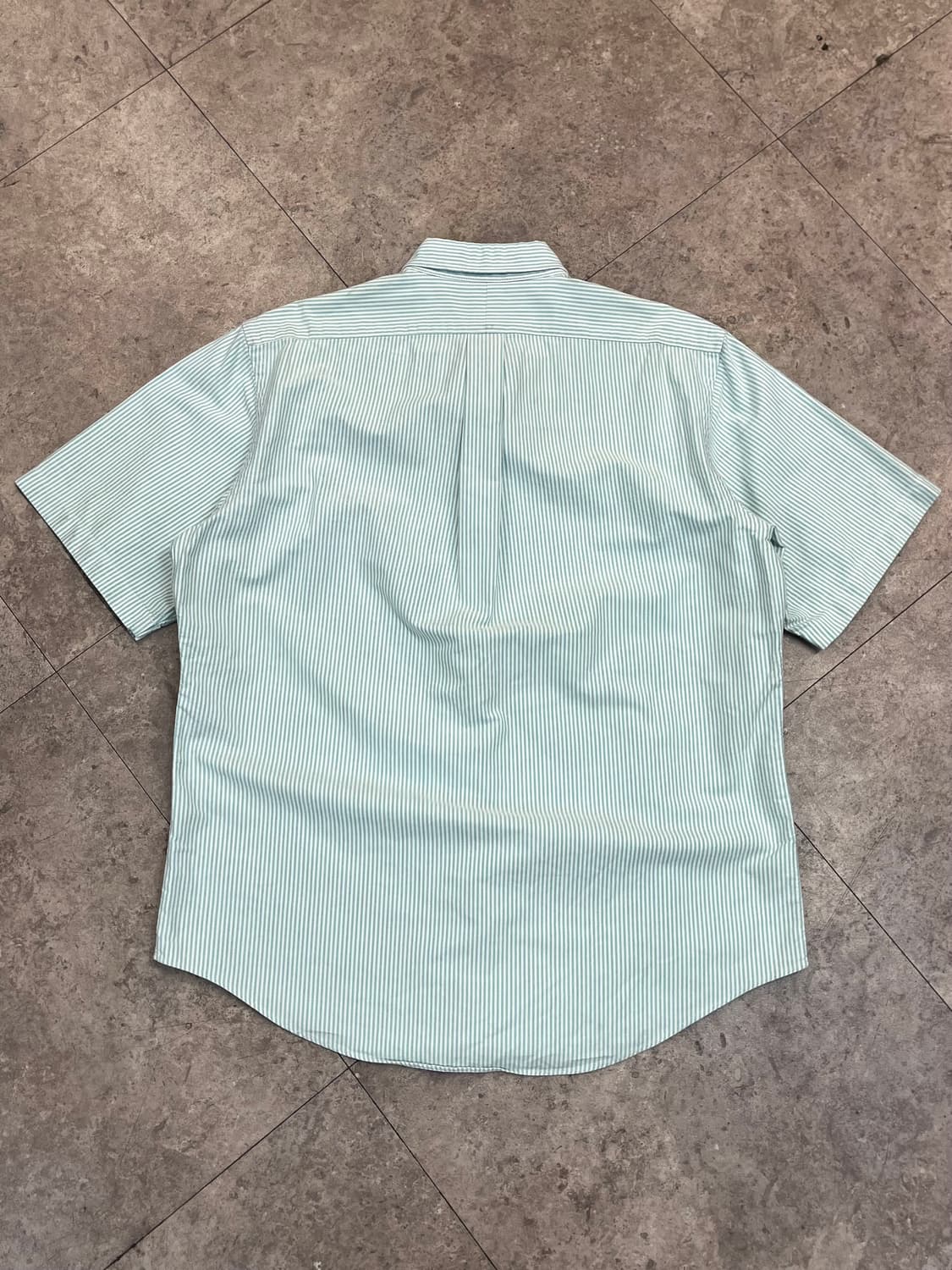 폴로 랄프로렌 스트라이프 반팔 셔츠 그린 100 #csz3347  상품이미지8