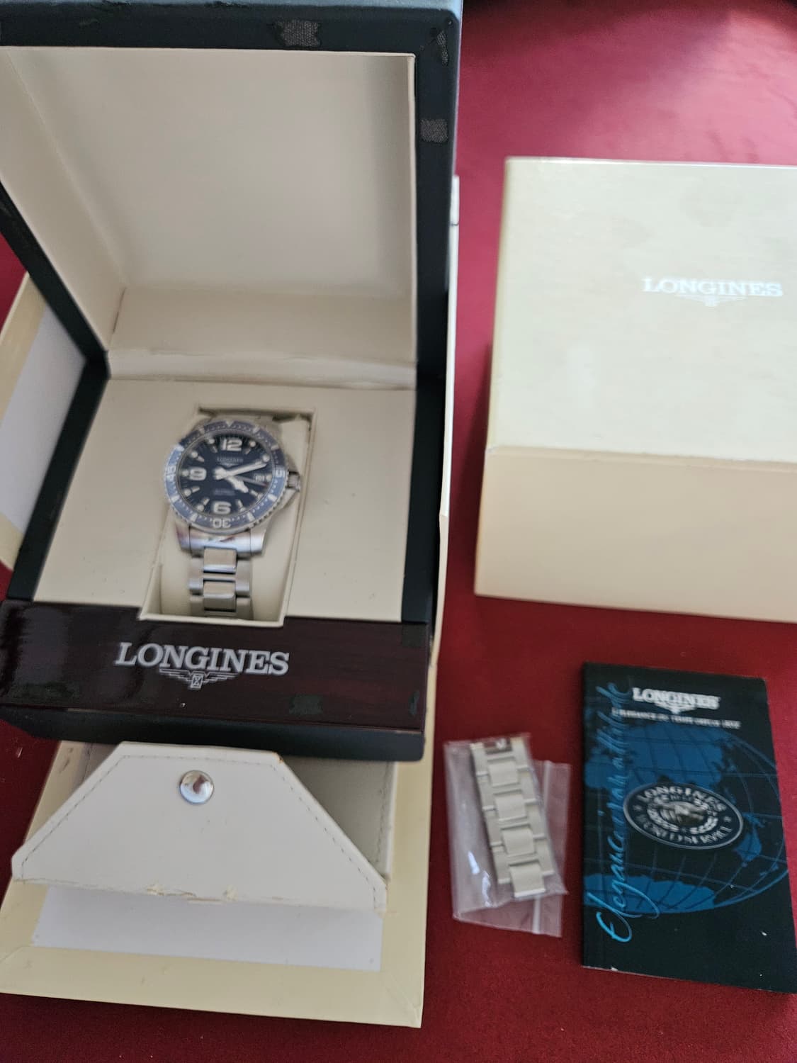 론진 하이드로콘퀘스트 오토메틱 39mm 청판 상품이미지7