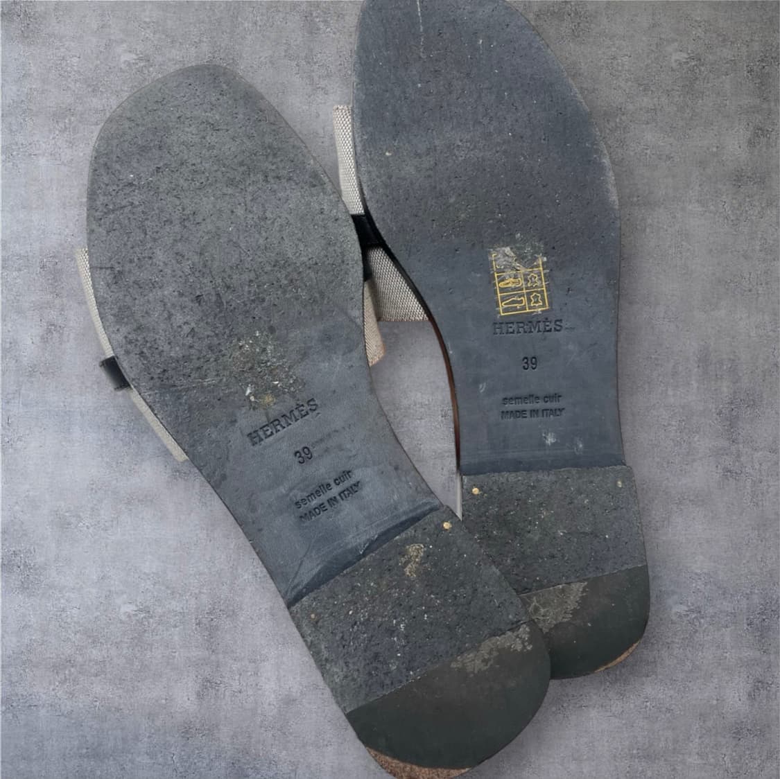에르메스 Hermes 줄리아 캔버스 슬리퍼 샌들 39 상품이미지7