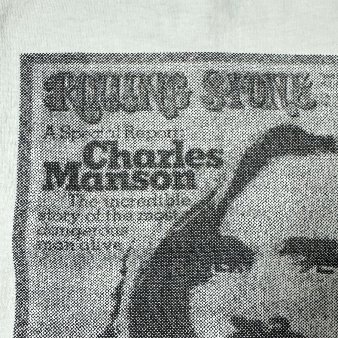 빈티지 90s 찰스맨슨 롤링스톤 매거진 패러디 티셔츠 상품이미지6