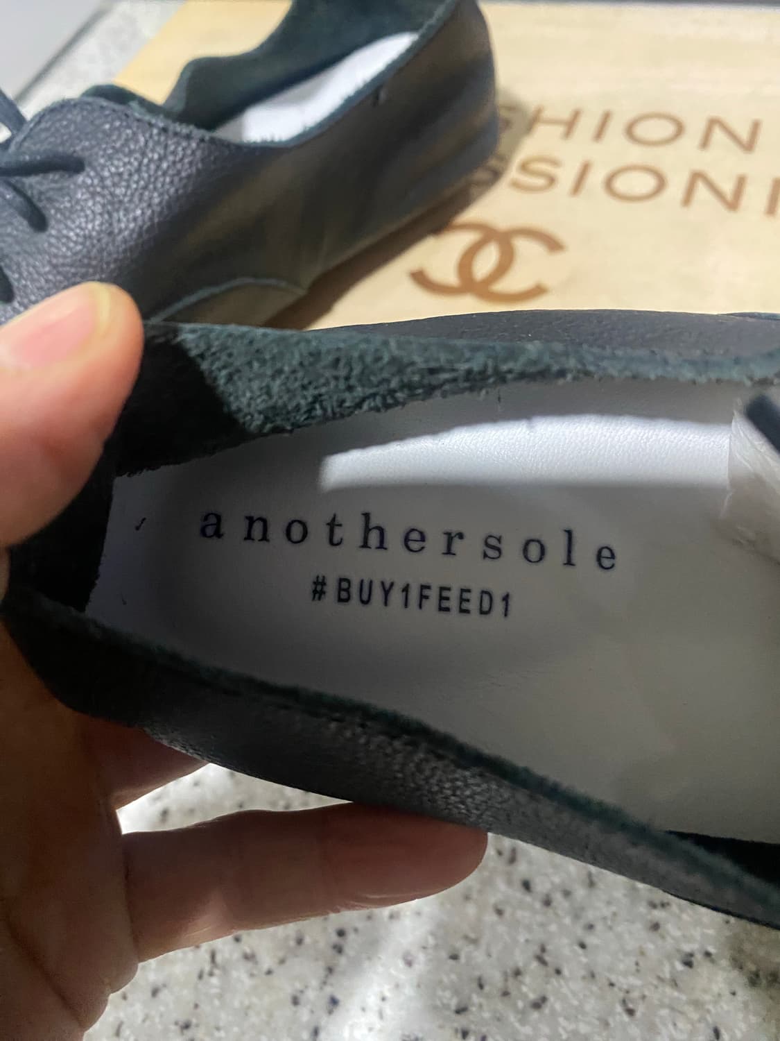 어나더솔 검정 가죽 단화 36사이즈 상품이미지7