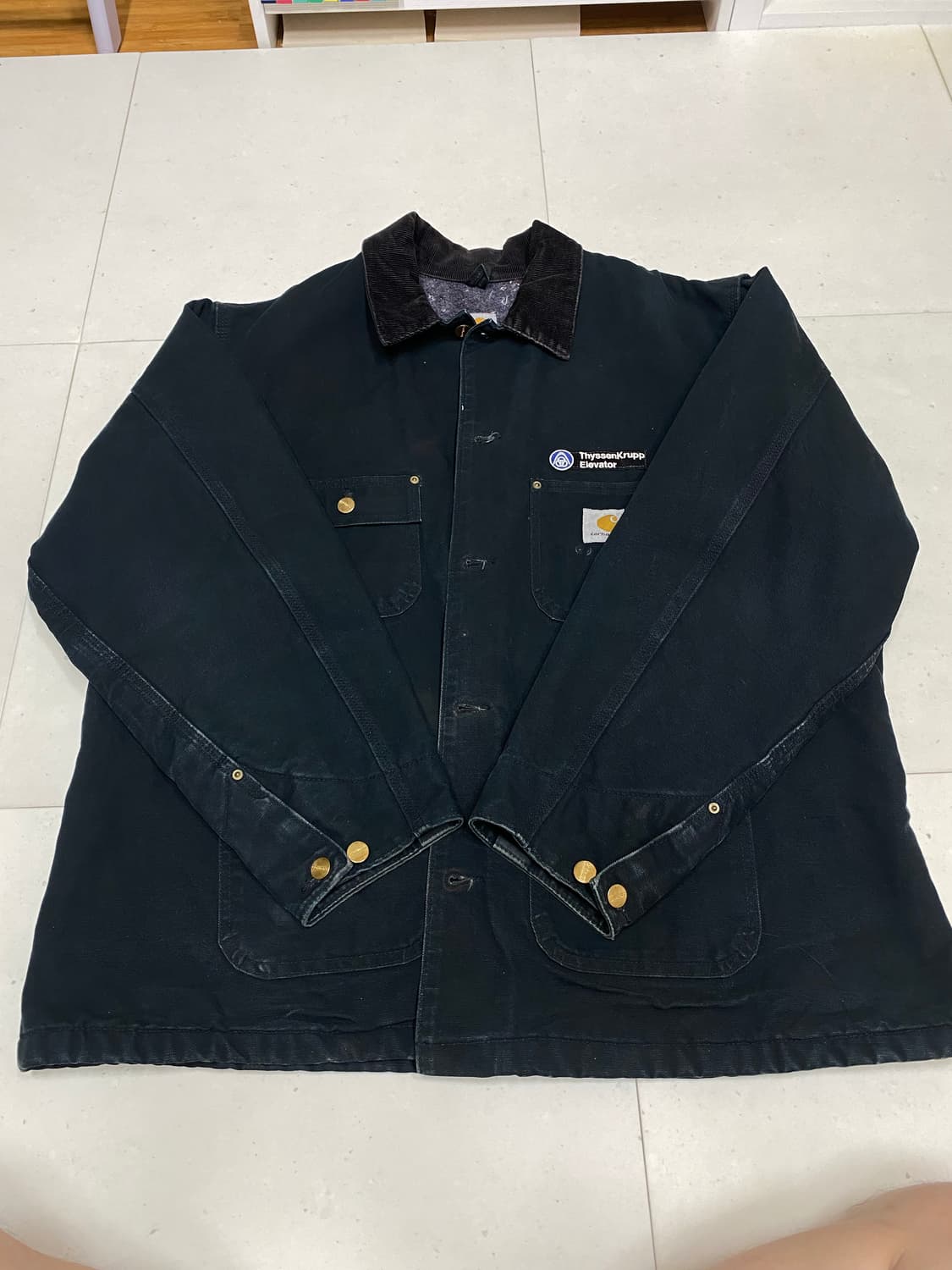 칼하트 C01 BLK 초어코트 48 빈티지 자켓 상품이미지4