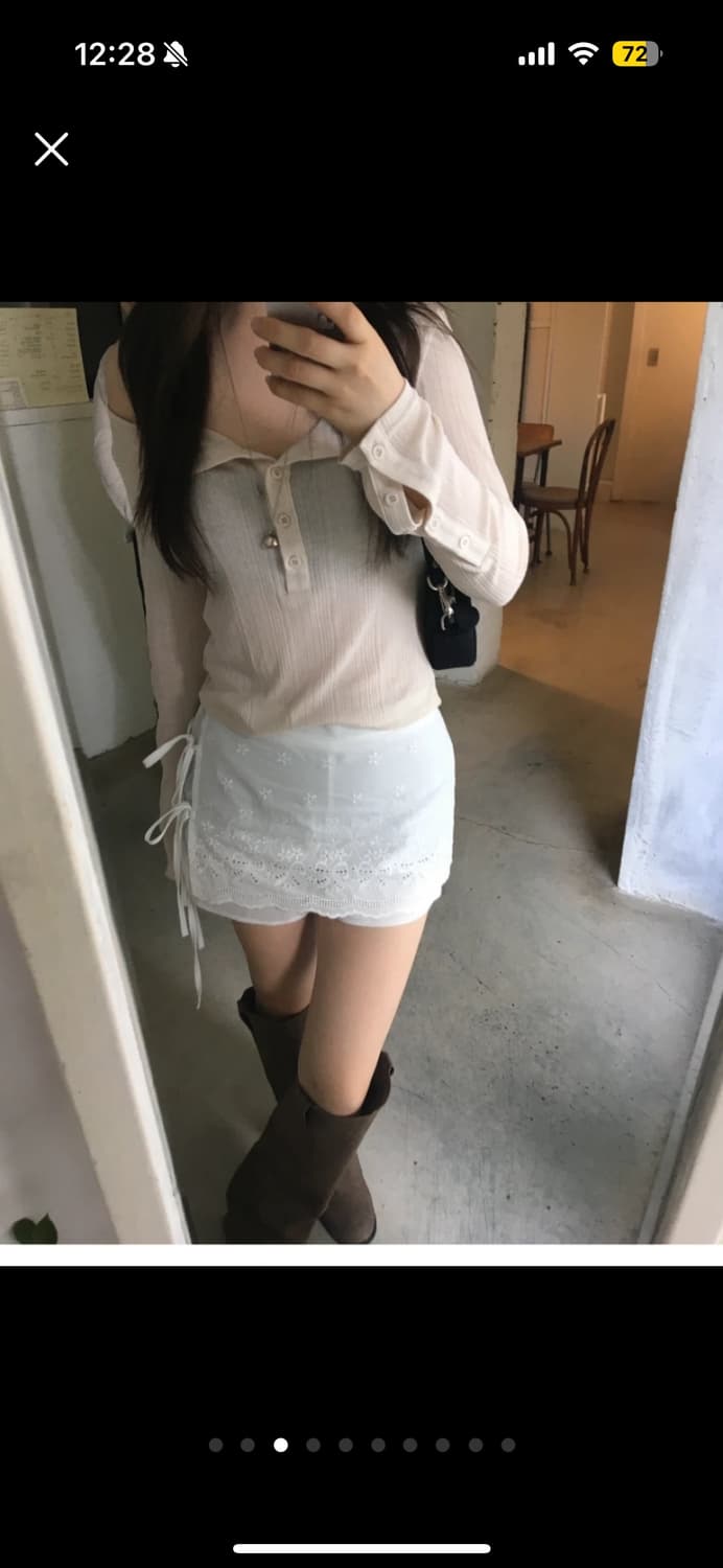 아워캐비넷 ourcabinet 밀크 버튼 티셔츠 상품이미지3