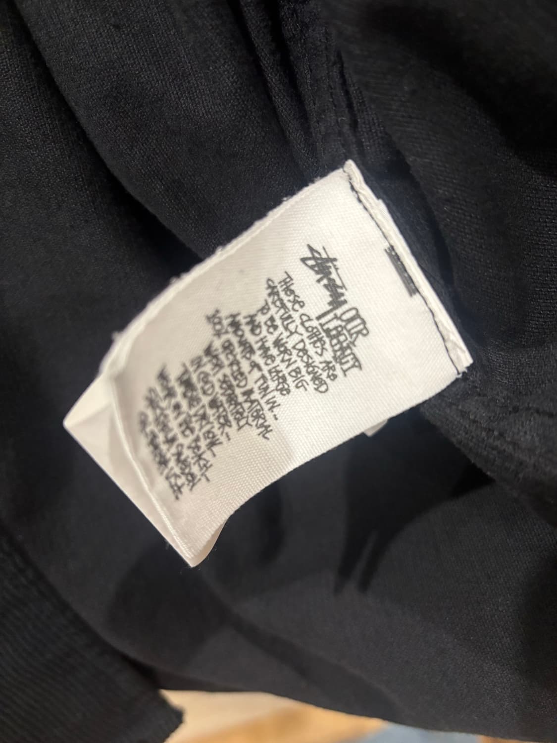 스투시 x 아워레가시 보로우드 셔츠 블랙 베이비 코드 S 상품이미지5