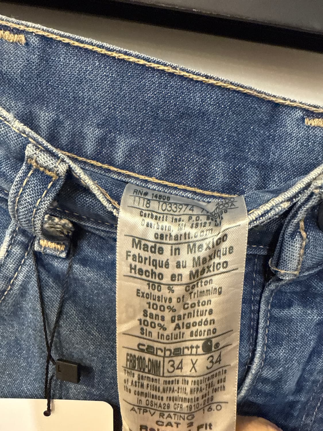 칼하트 중청 데님팬츠 상품이미지4