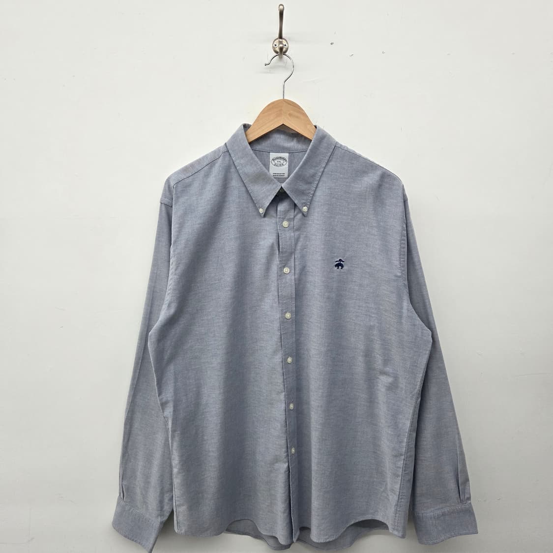 브룩스브라더스 옥스포드 셔츠 블루 남성 XXL 상품이미지1