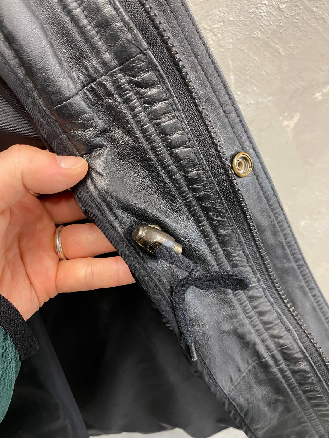 [L-XL] 90s Vintage 빈티지 소가죽 레더 코트 상품이미지5