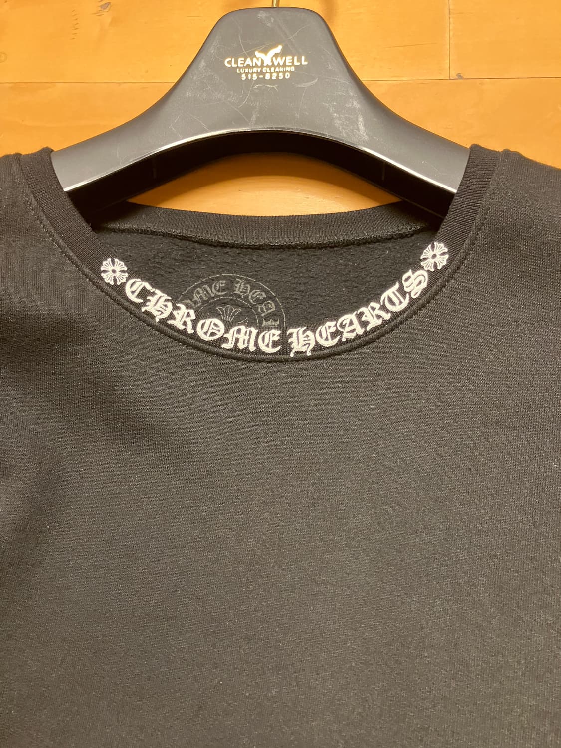 크롬하츠 넥로고 맨투맨 블랙 XXL 상품이미지3