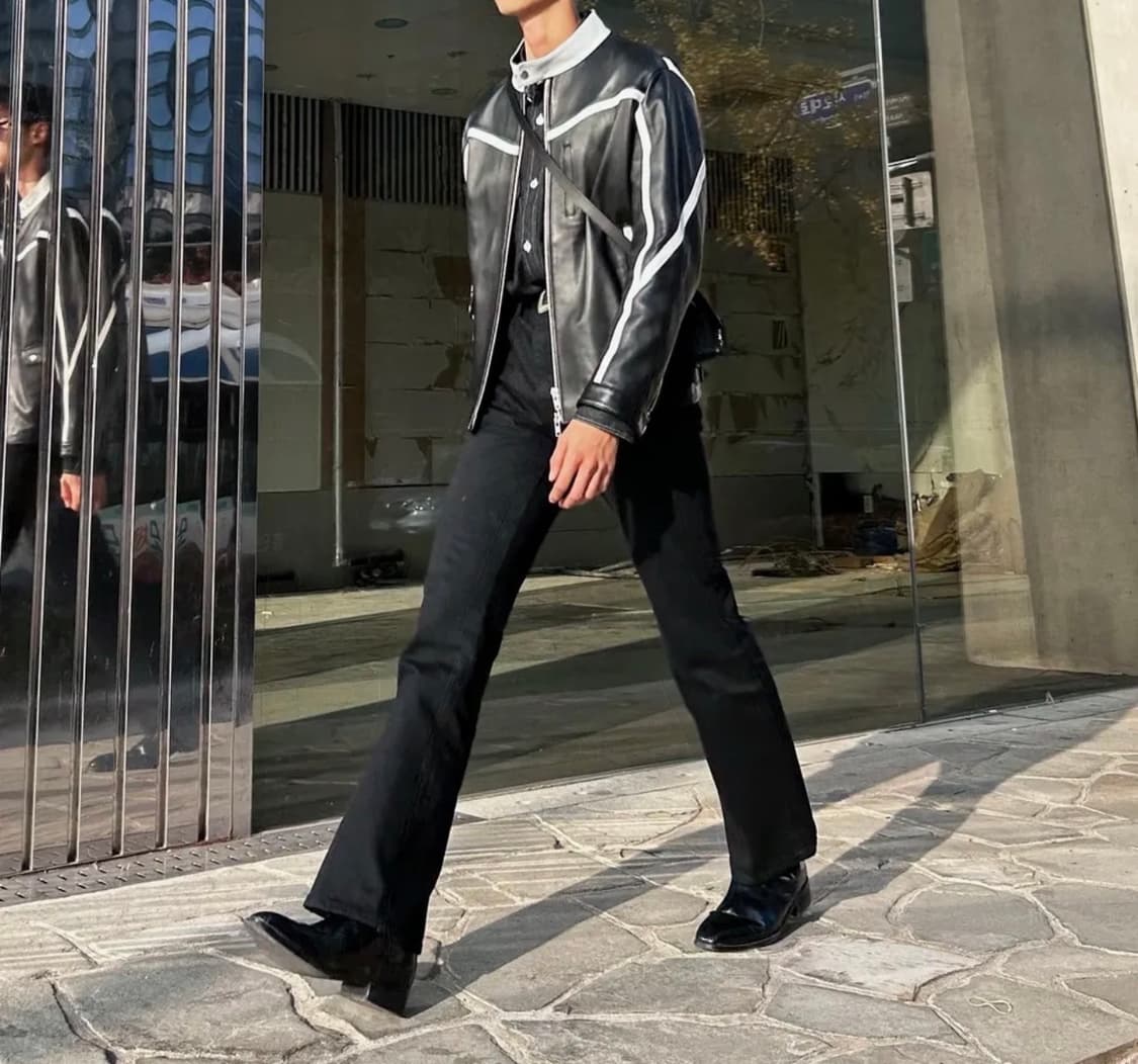 도프제이슨 믹스 레더 라이더 자켓 (양가죽) 상품이미지7