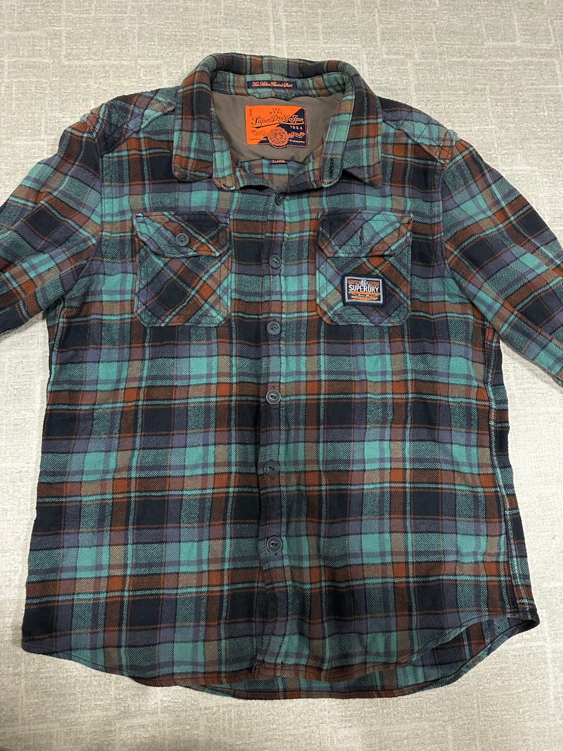 슈퍼드라이 겨울체크 셔츠 상품이미지2