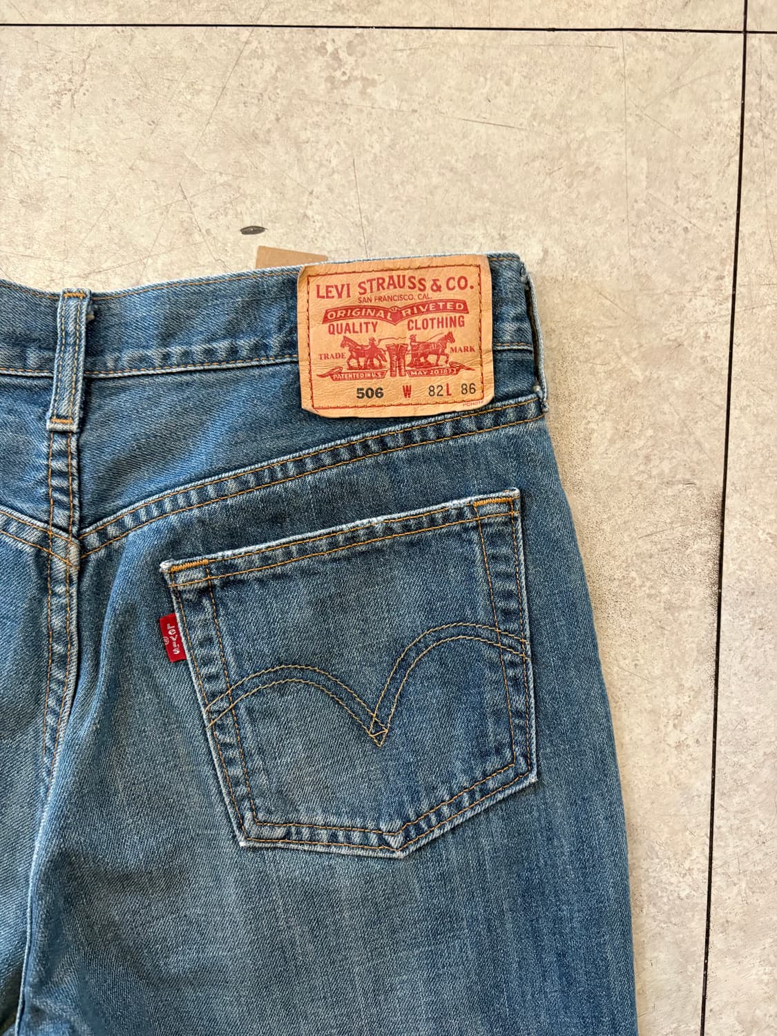 리바이스 506 데님 팬츠 32×34 상품이미지5