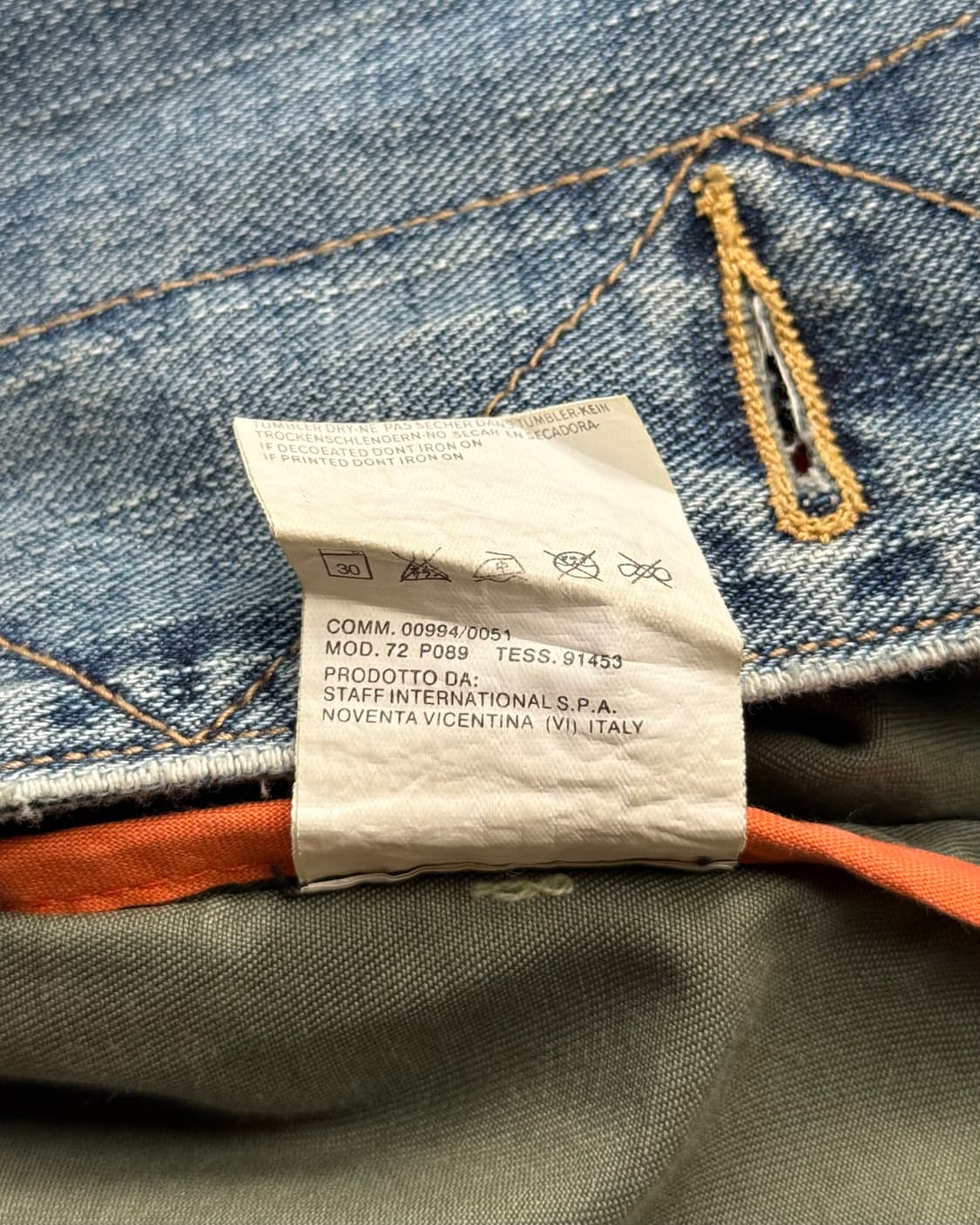 Dsquared2 05SS denim layered military자켓 상품이미지10