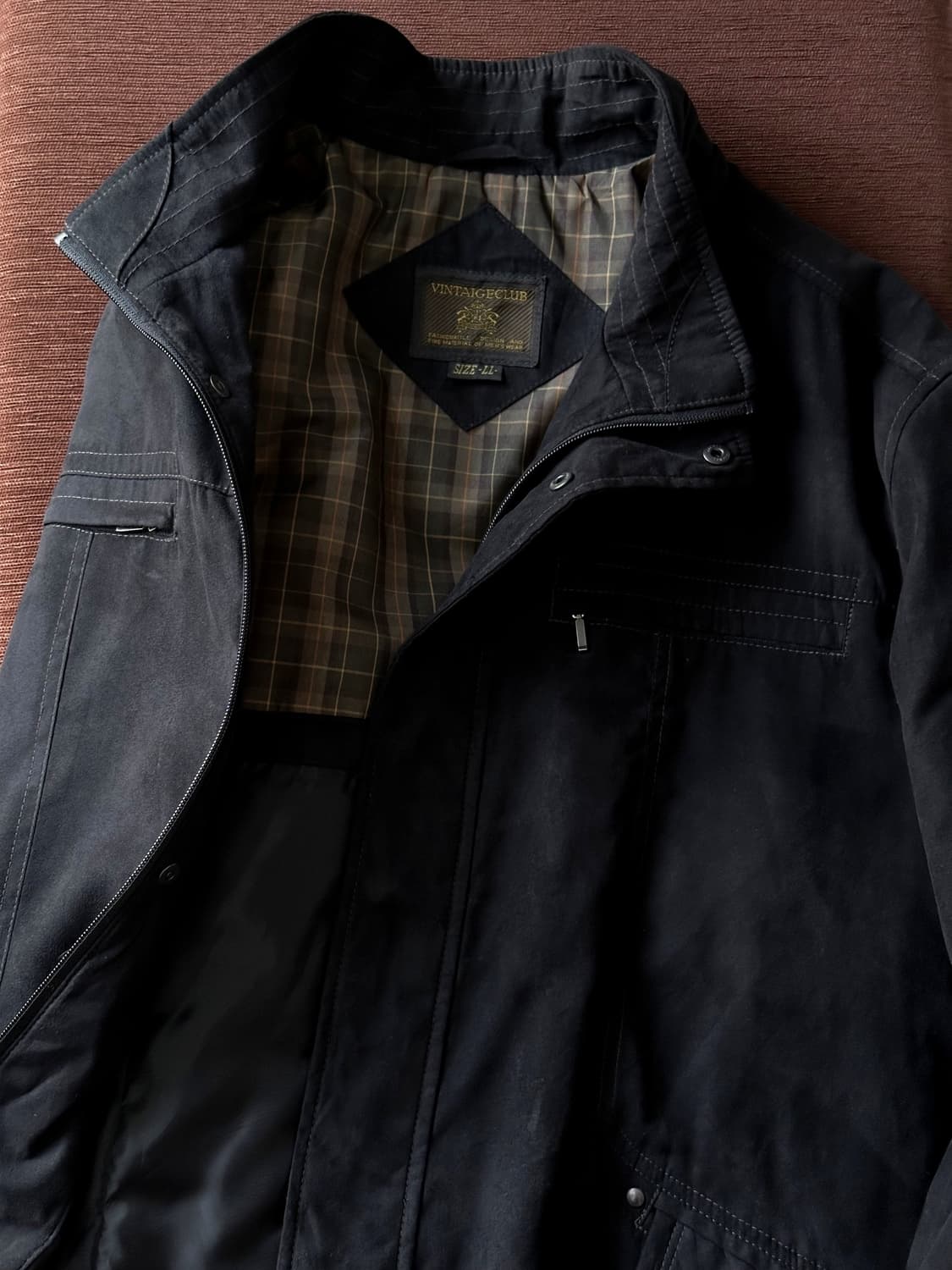 Stand collar soft touch volume blouson 상품이미지5