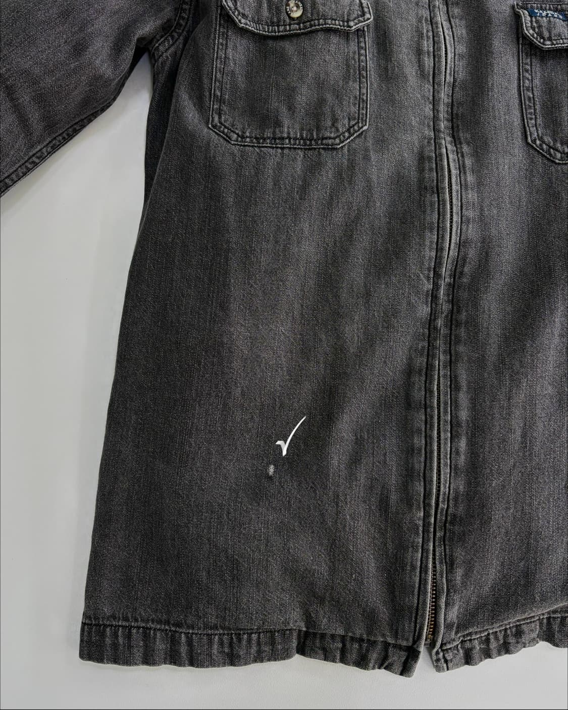 [M]KANSAI JEANS 간사이 진스 흑청 집업 셔츠 자켓 상품이미지5