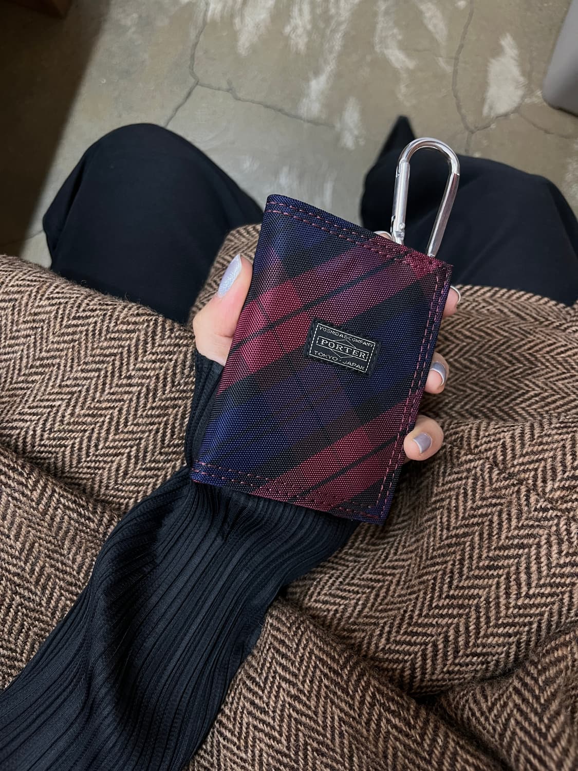 Porter 포터 스트랩 지갑 버건디 상품이미지1