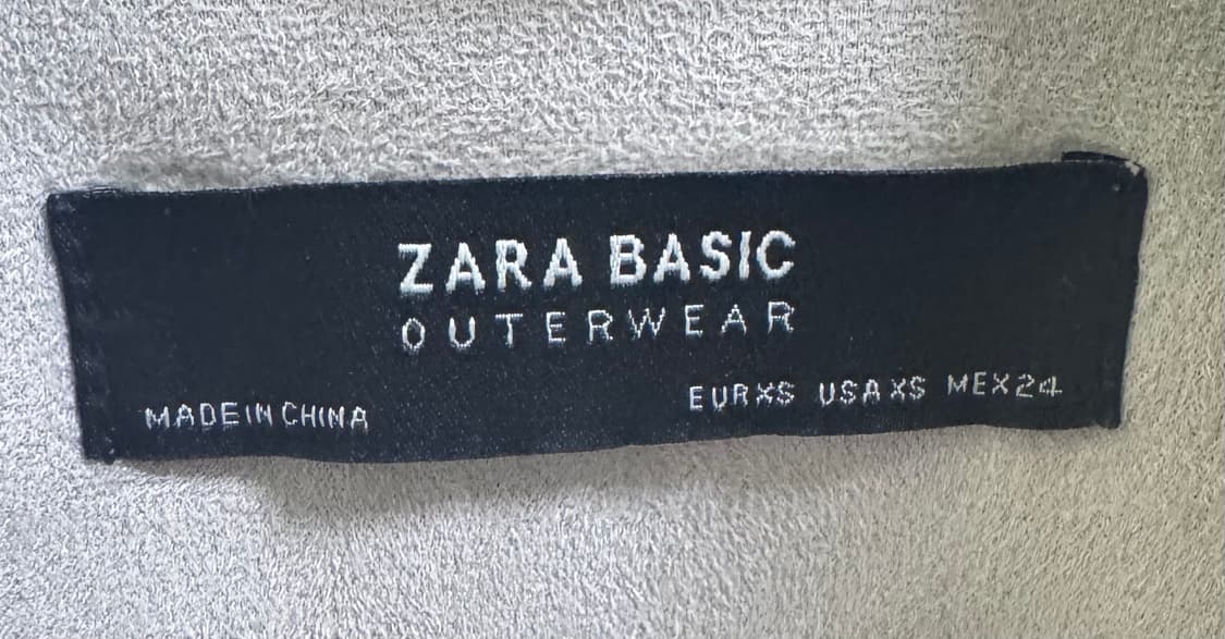 자라 아이보리 스웨이드 라이더 자켓 XS 상품이미지2