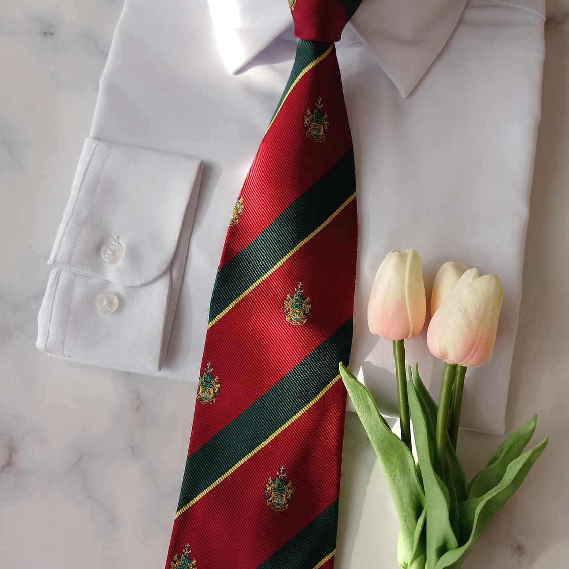 아쿠아스큐텀 실크 크레스트 넥타이 9.8cm A등급 A18920
 상품이미지4