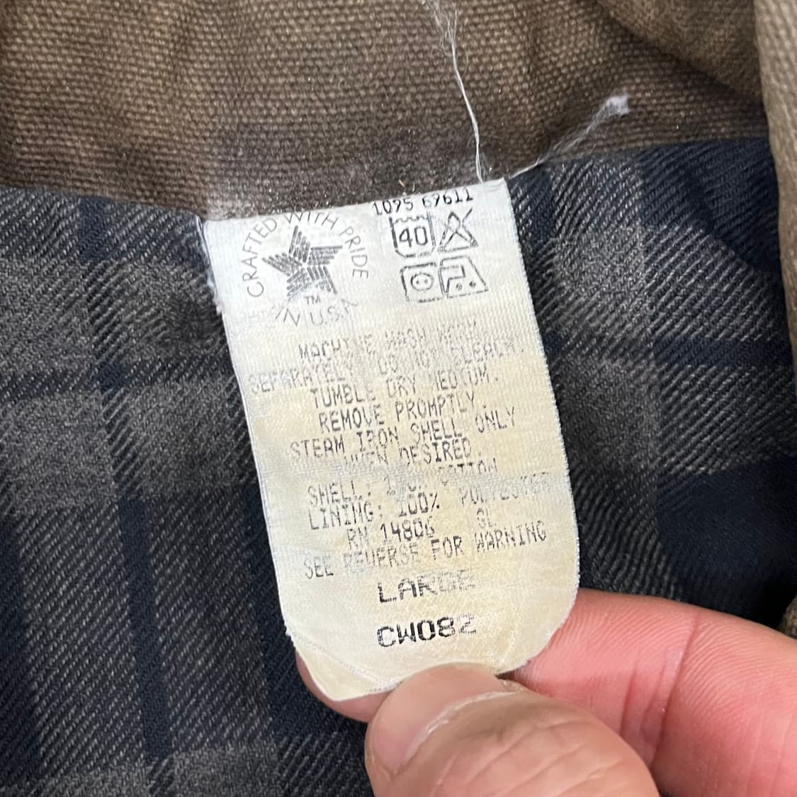 90s Carhartt 덕 케이프 코트 (110) 상품이미지7
