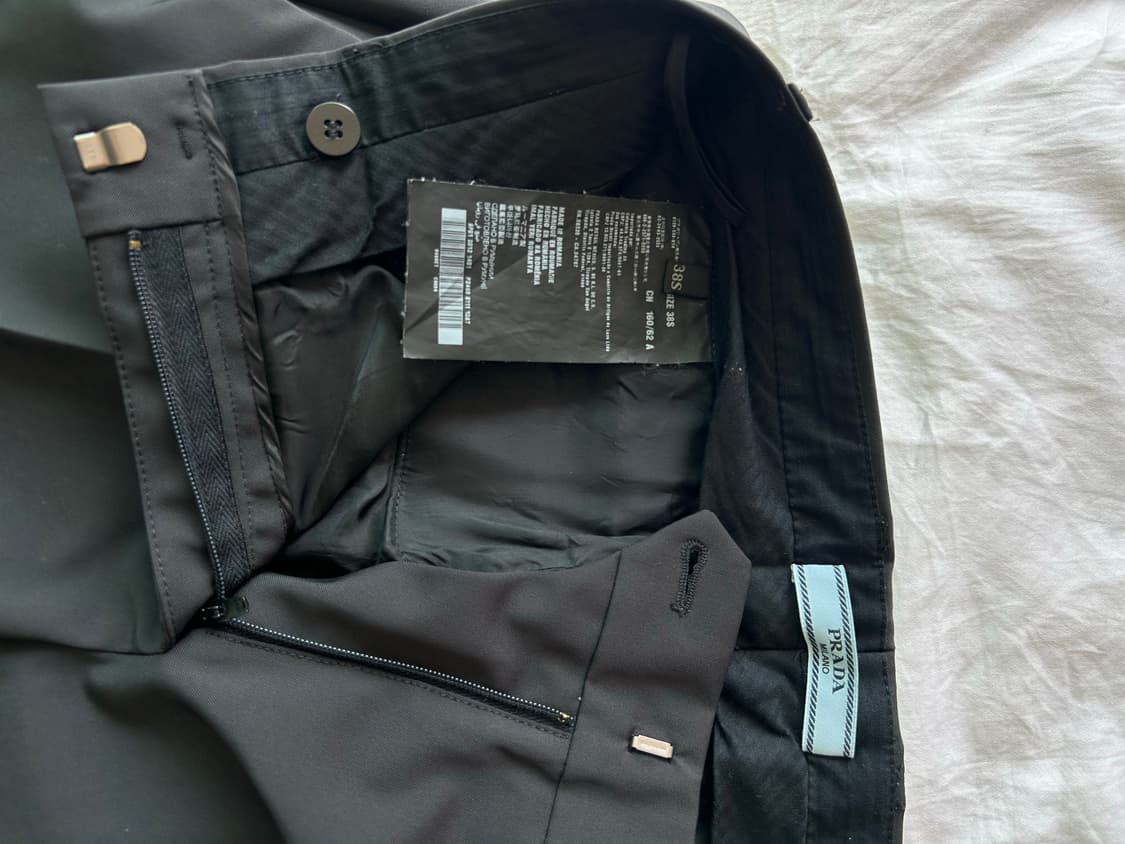 프라다 블랙 슬랙스 상품이미지4