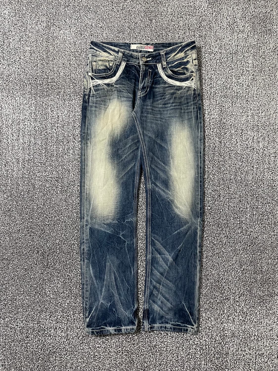 빈티지9. EVISU 에비수 빈티지 워시드 데님팬츠 청바지 락시크 펑키 상품이미지2