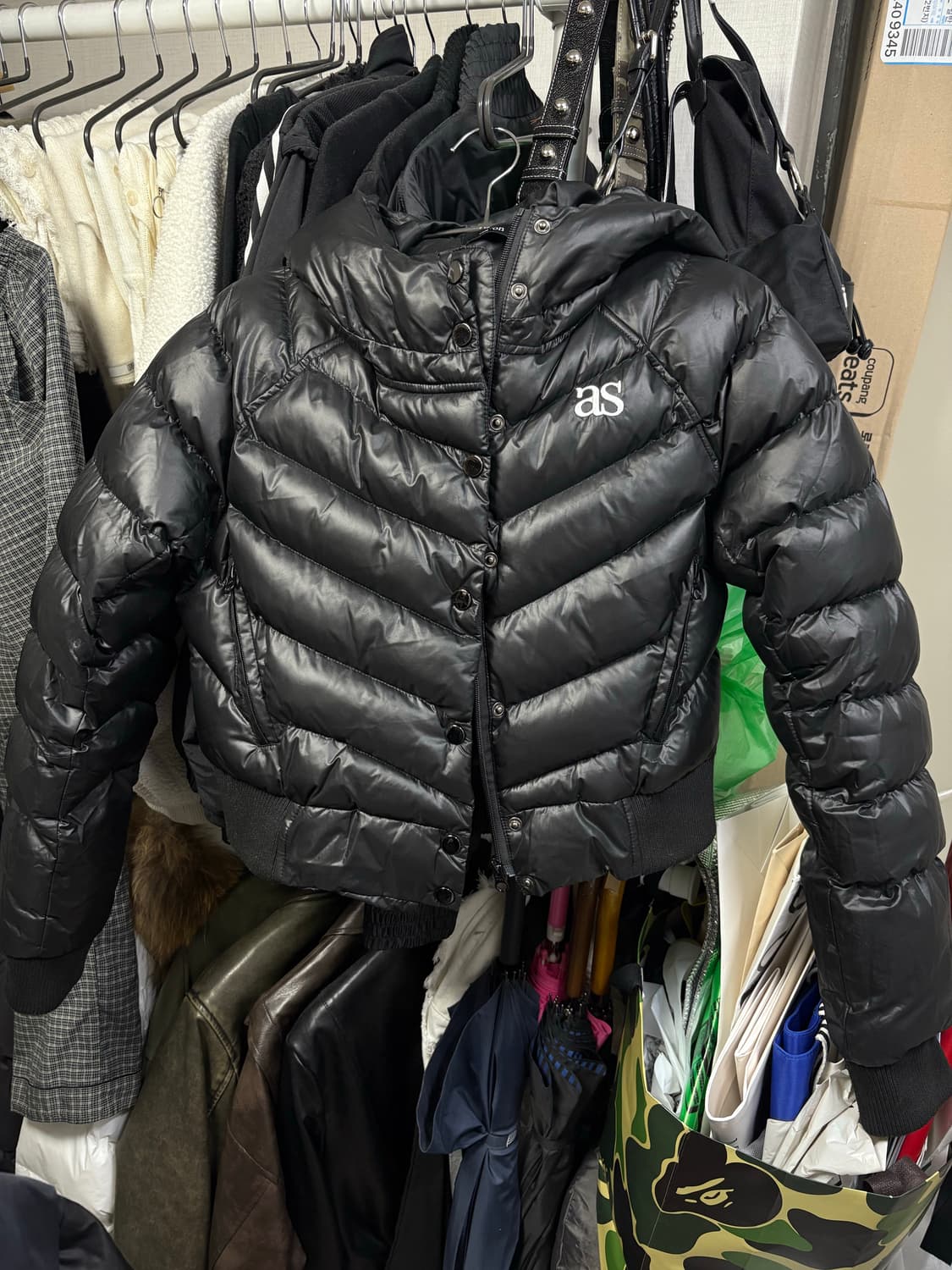 애즈온 숏 푸퍼 자켓 패딩 상품이미지2