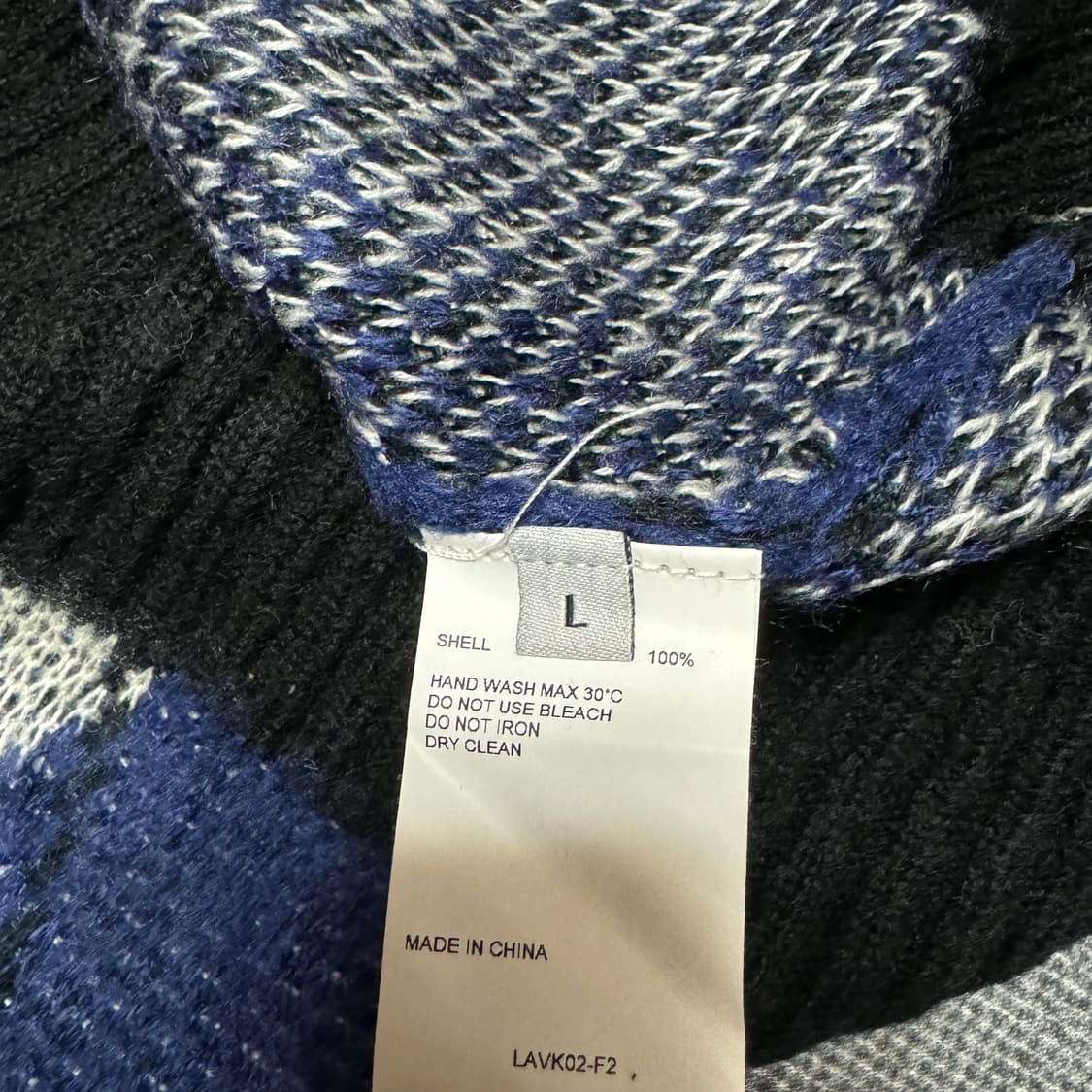 105) 비바스튜디오 아가일 데미지 니트 상품이미지5