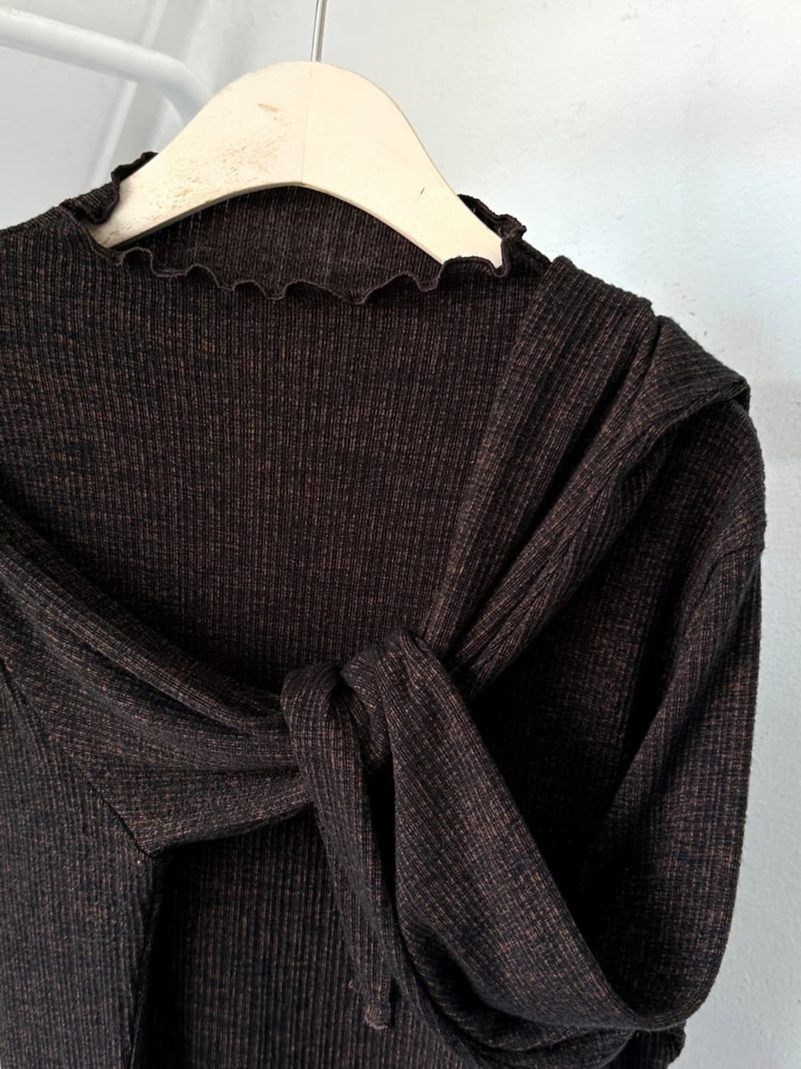 High gauge shirred design stretched top 상품이미지1