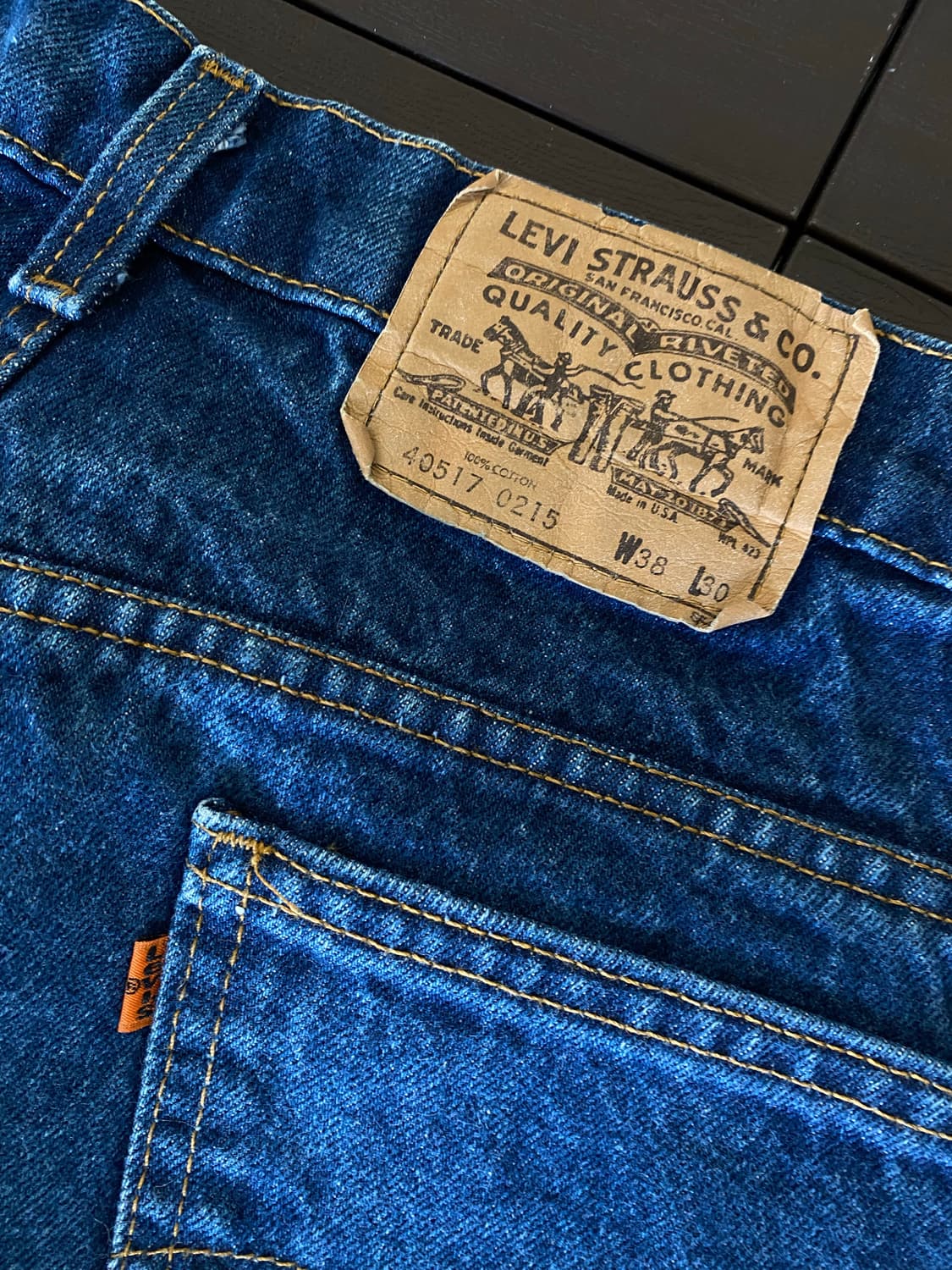 (38x30) 90s 리바이스 517 오렌지탭 USA 상품이미지6