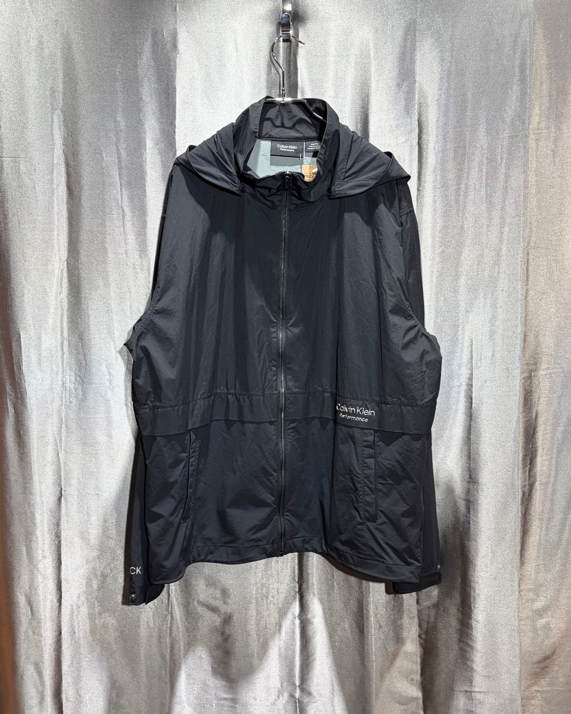 XXL 캘빈클라인 퍼포먼스 실버로고 후드 바람막이 상품이미지2