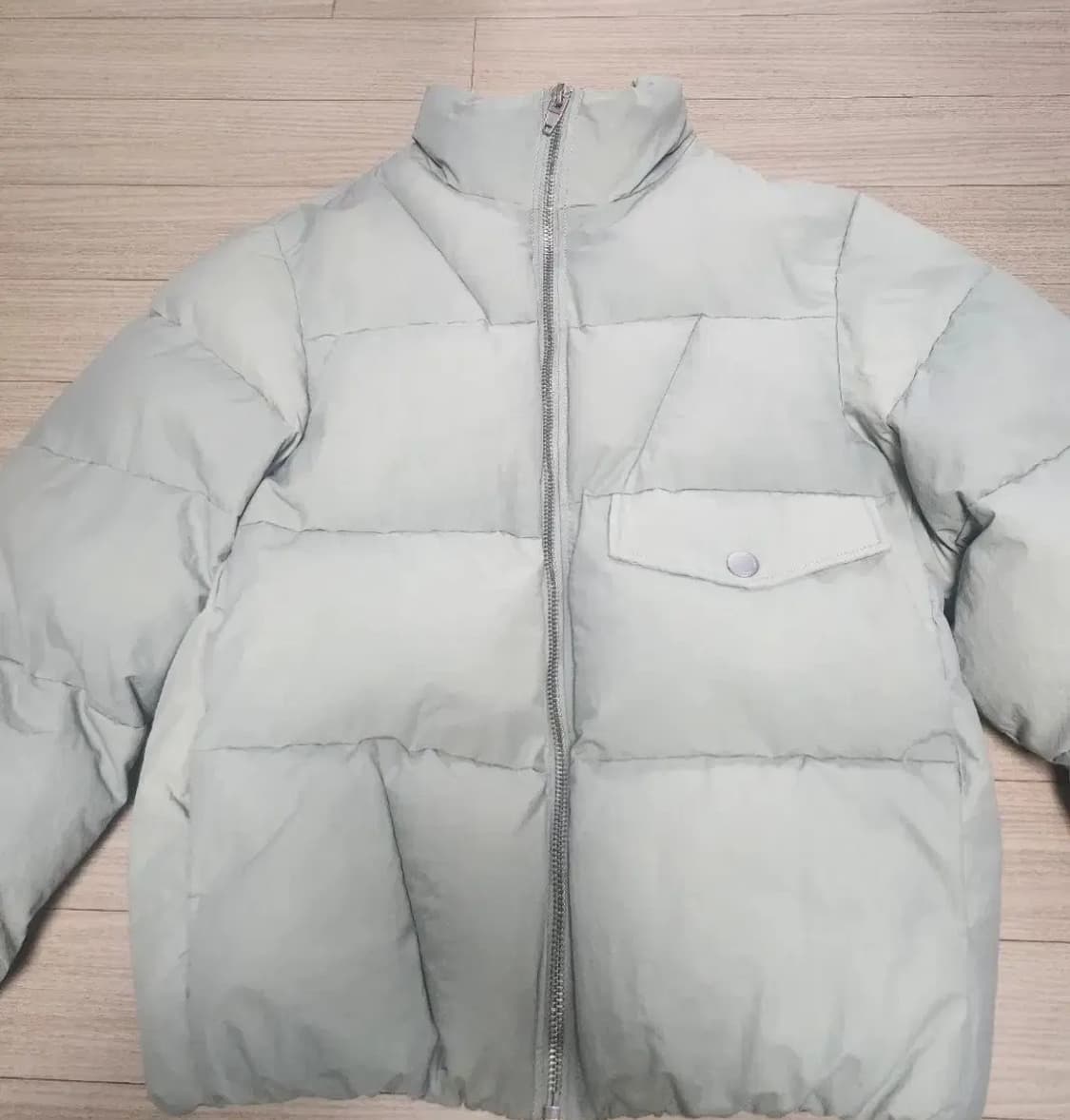 자라 워싱민트 패딩 상품이미지1