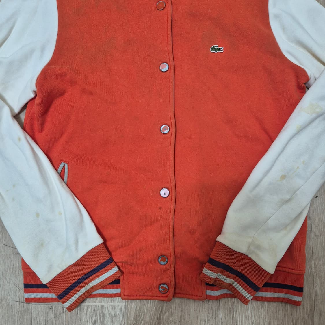 라코스테 로고 와펜 스타디움 자켓 상품이미지3