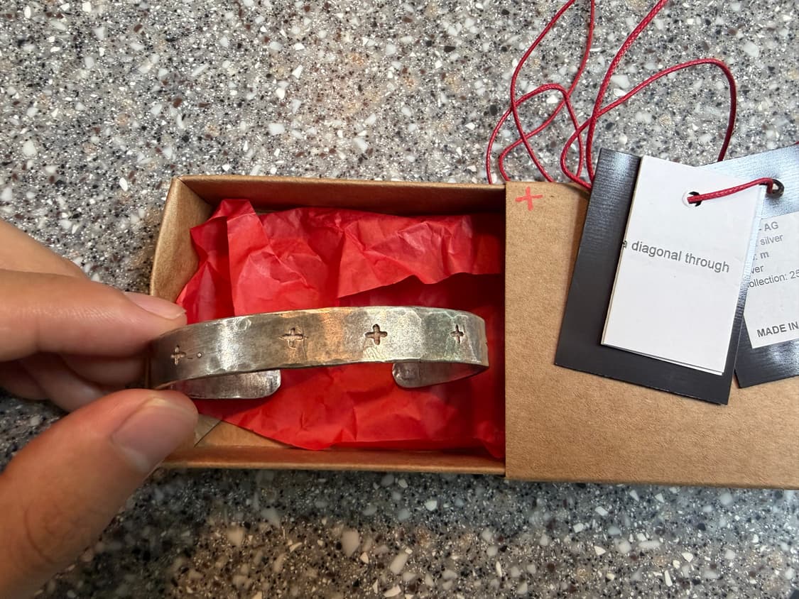 cross carved silver bracelet 상품이미지5