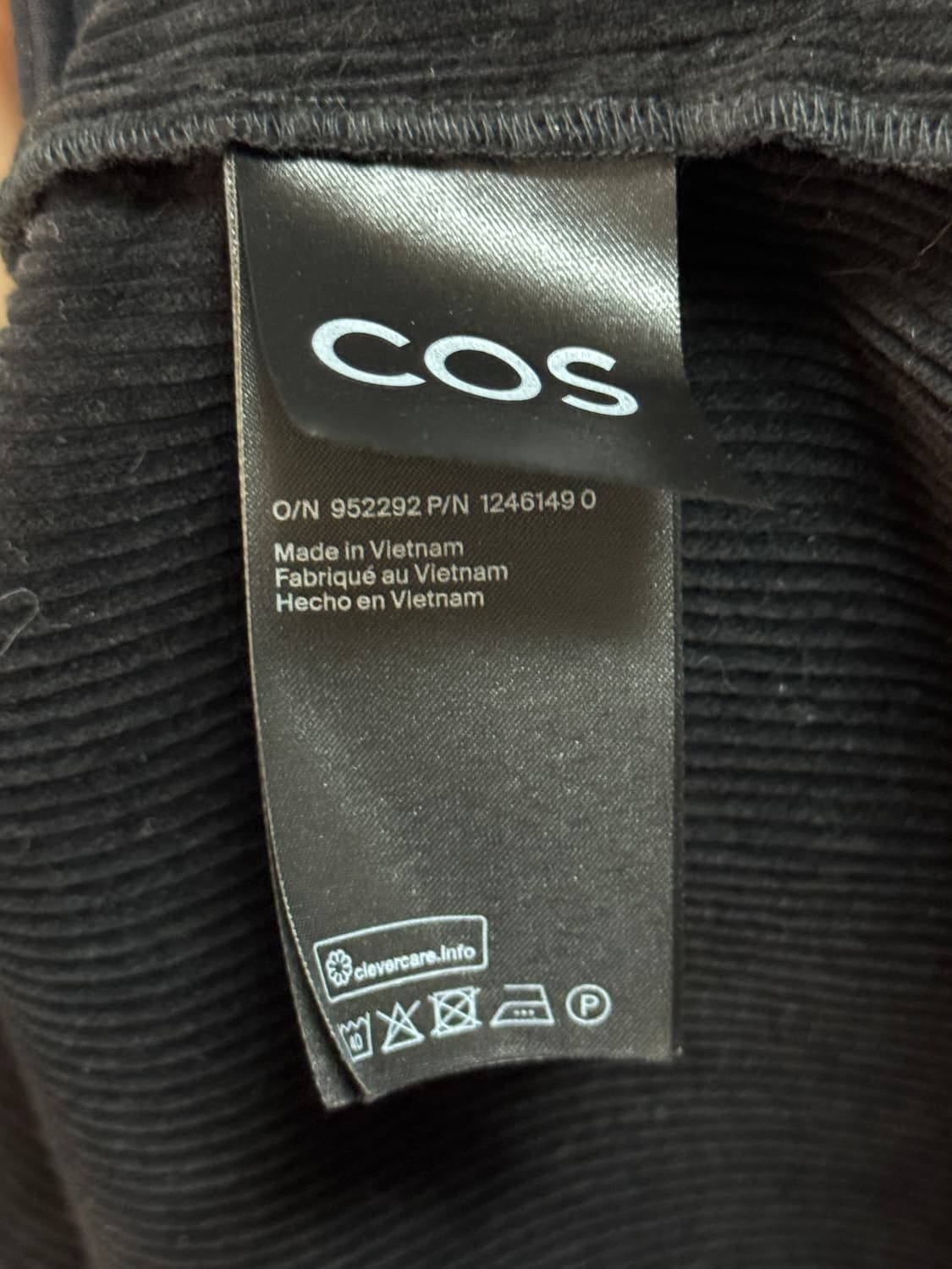 코스 하객룩 코듀로이 원피스 34사이즈 새상품 상품이미지3