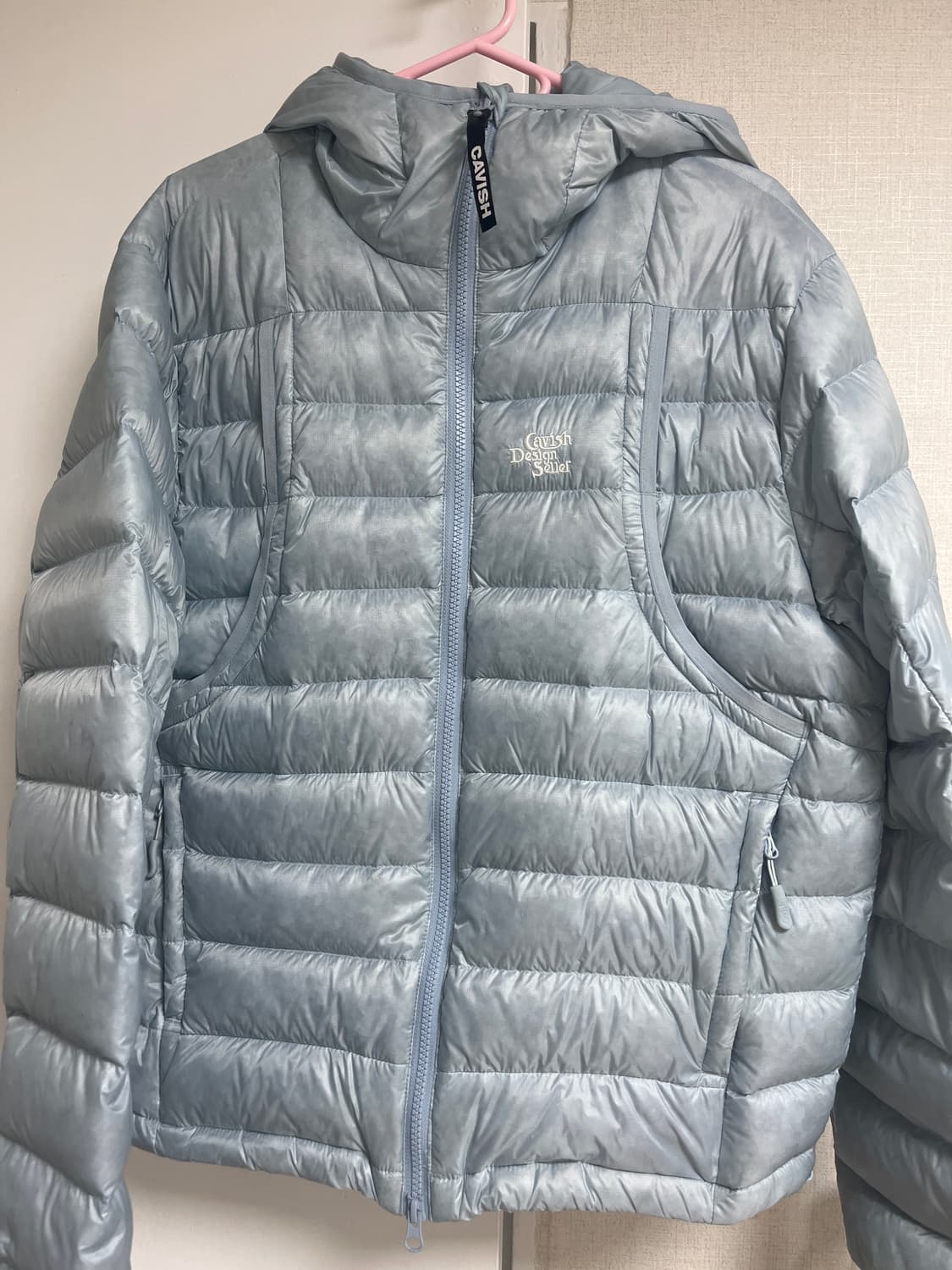 카비시 경량패딩 블루 s사이즈 상품이미지1