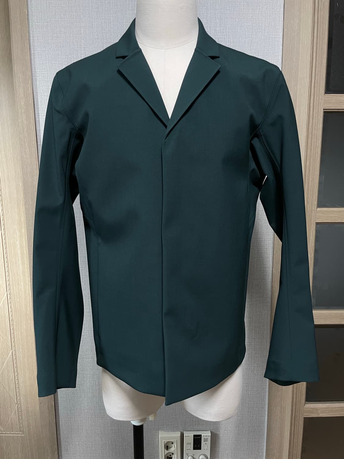 [S]23fw베일런스 스페레 테크 울 블레이저 딥 주니퍼 상품이미지3