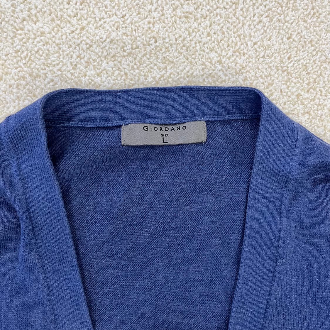 [L] 지오다노 브이넥 니트가디건 1030MR3  상품이미지3