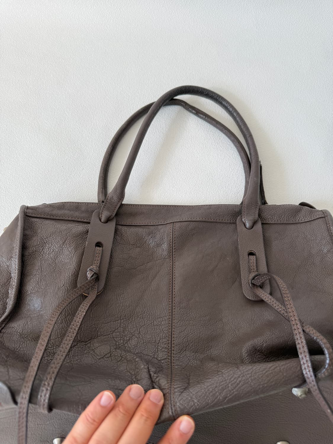 Pre owned 레더 숄더백(큰사이즈) 상품이미지6