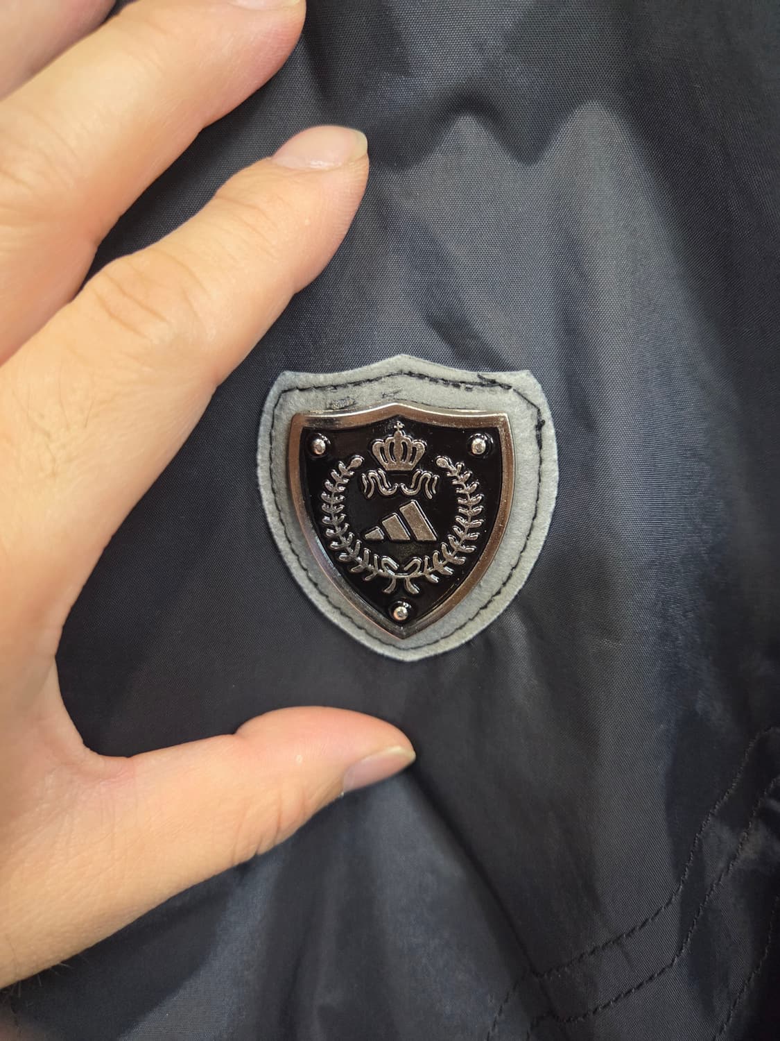 아디다스 빈티지 레터링 자수 프린팅 모터사이클 자켓 L xl 상품이미지5