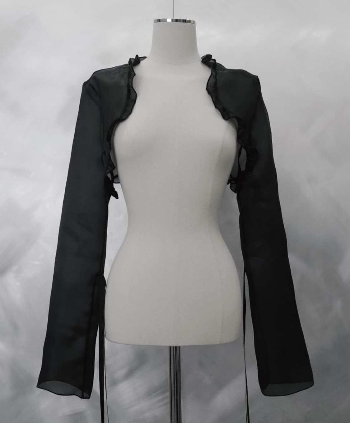 DARLINGYOUAREBAD MESH BOLERO BLACK 상품이미지1