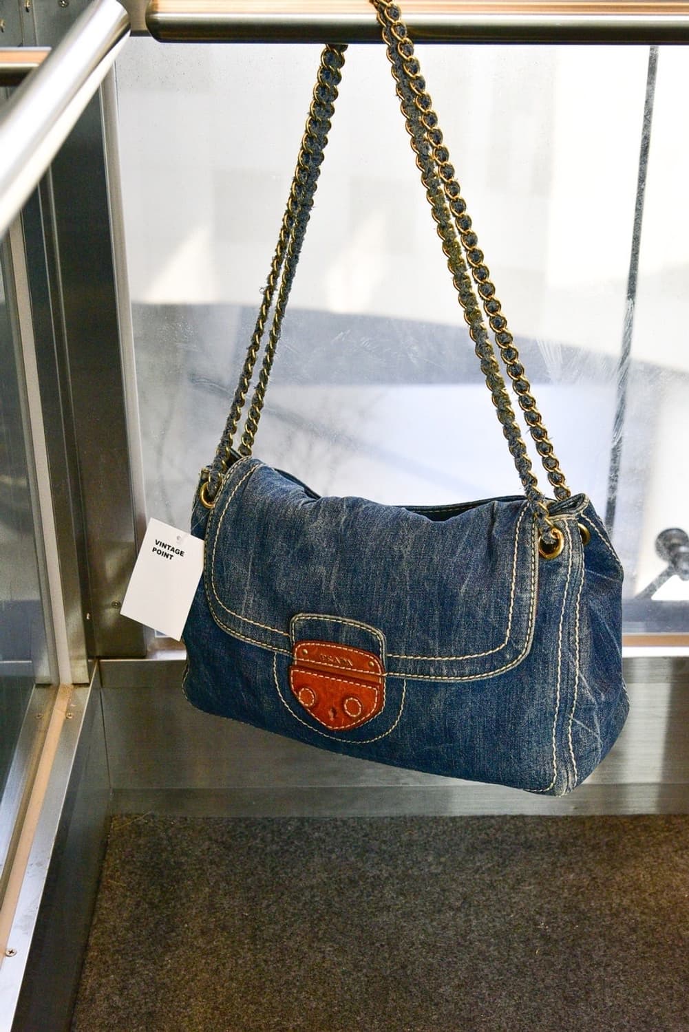 프라다 빈티지 데님 숄더백 (정품) 상품이미지1