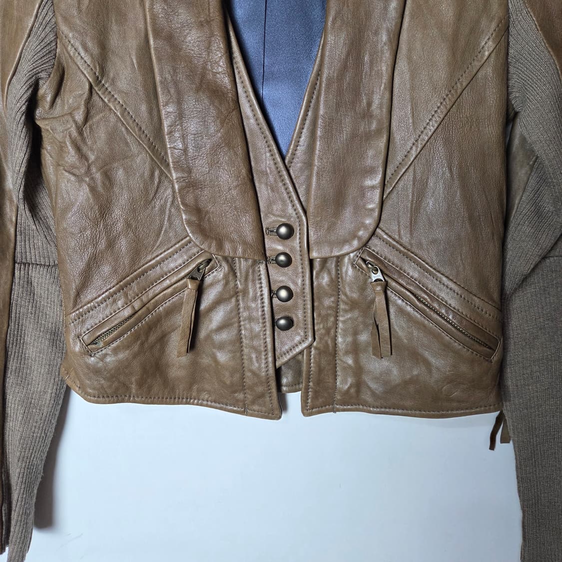 [JPN] 빈티지 숄카라 레더 자켓 상품이미지4