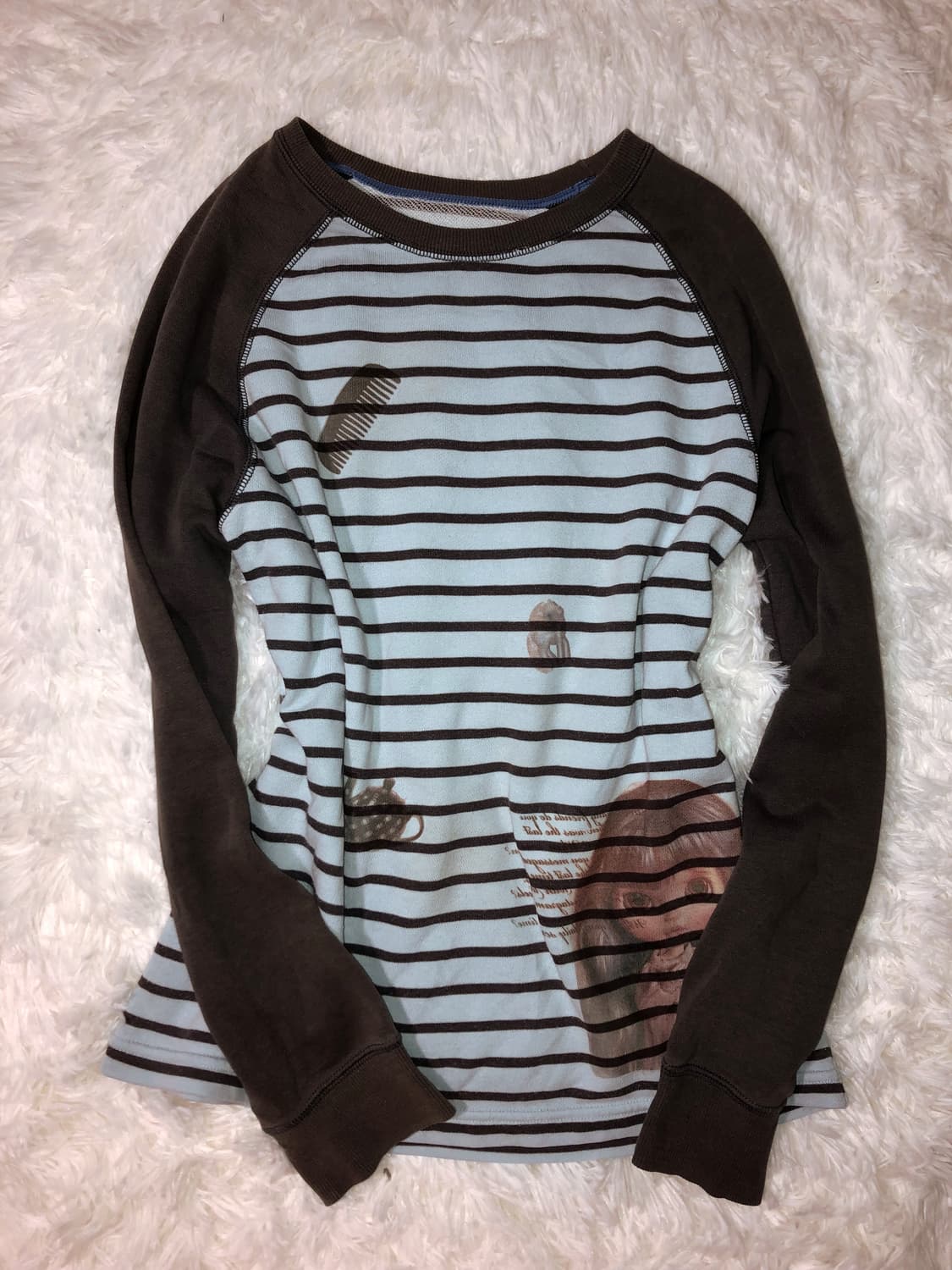 sky gray stripe top 상품이미지1