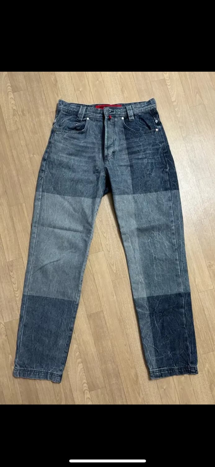032c 점보 체크 데님 팬츠 상품이미지6