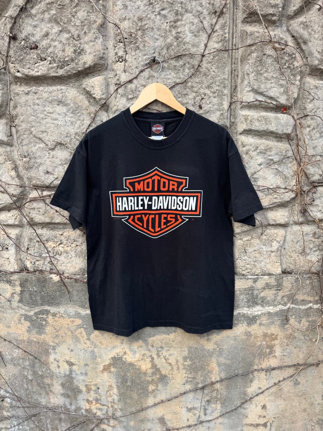 00s 할리데이비슨 빈티지 2004 헤인즈 로고 프린팅 반팔 티셔츠 상품이미지1