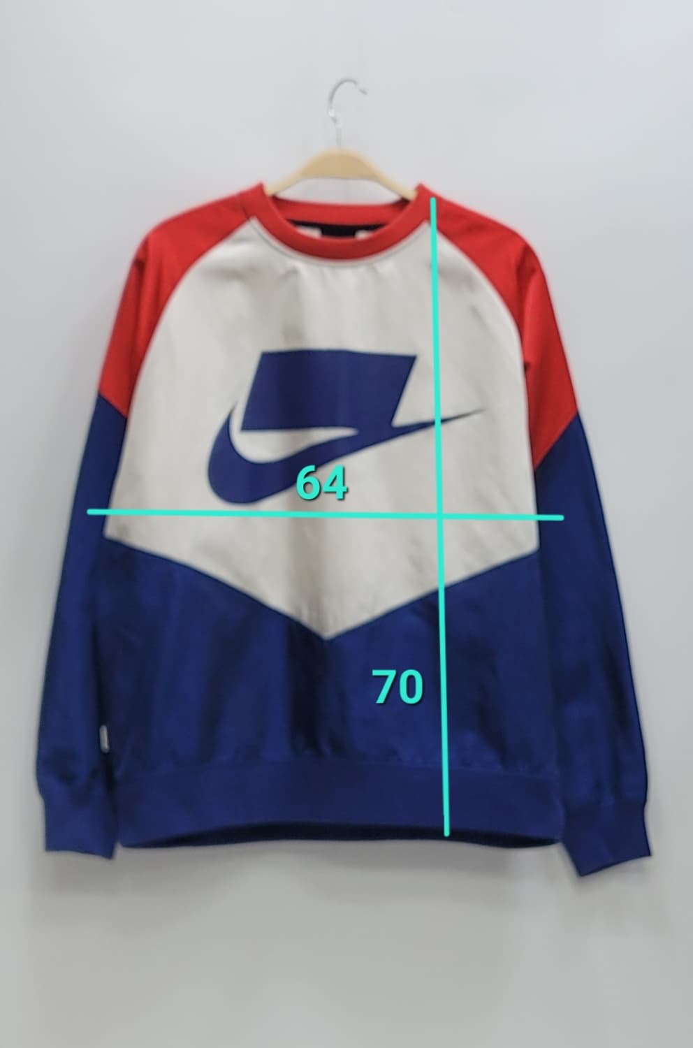 NIKE 나이키 블록 퓨추라 크루 탑 웜업 맨투맨 / 남 L 오버핏
 상품이미지9