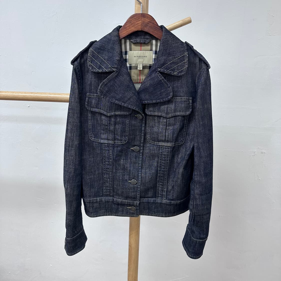 버버리 BURBERRY 여성 스판 데님 숏자켓 S사이즈 상품이미지1